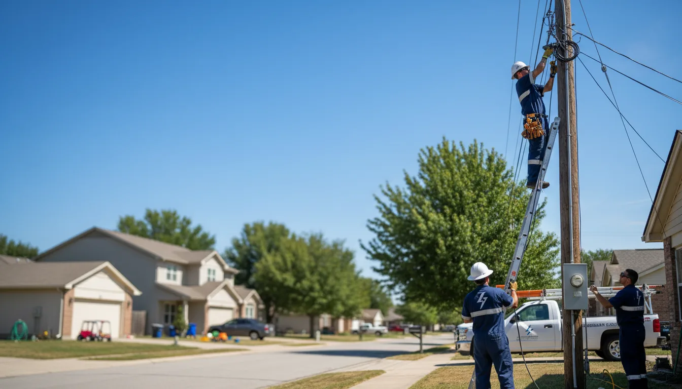 Residential electrician providing installation services in Neches, TX